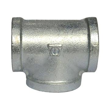 三通 DN25 电镀锌 银色