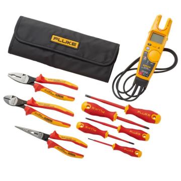 FLUKE/福禄克 T6非接触式电压钳表+绝缘手动工具入门工具包（5把绝缘螺丝刀和3把绝缘钳子），IBT6K