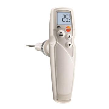 德图/Testo 套装食品温度计，含标准测冷冻食品加长型测量头，testo 105，订货号：0563 1052