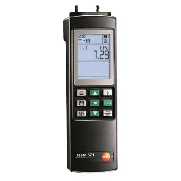 testo/德图 差压测量仪， 差压测量仪，0~100hPa，testo 521-1，订货号：0560 5210