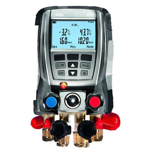 testo/德图 套装电子歧管仪，4通路 内置40种制冷剂特性参数，testo 570-2，订货号：0563 5702