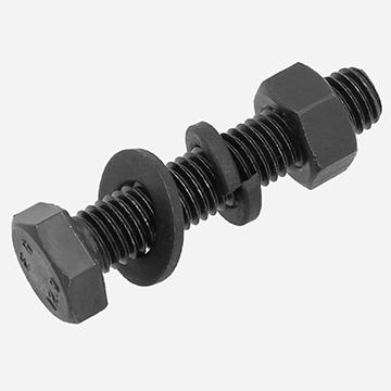 天卓五金高强螺栓标准螺栓和螺母；24*100/12.9级平垫弹垫半牙