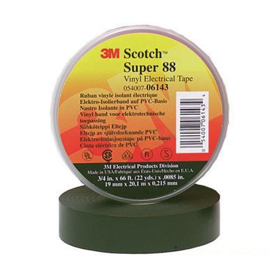 3M Scotch Super88 PVC绝缘胶带 19mm
